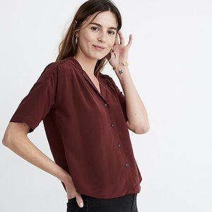 Madewell Silk Camp Shirt - Size Small